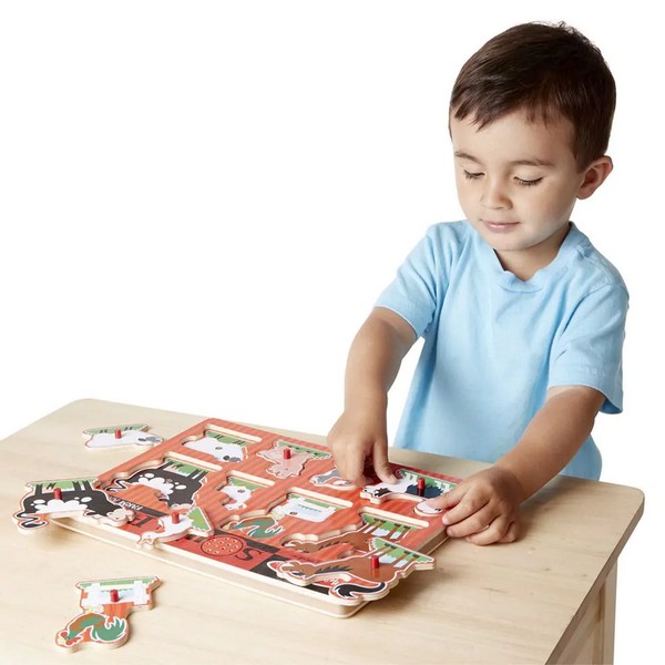 Продукт Melissa and Doug Ферма с животни - Пъзел със звуци  - 0 - BG Hlapeta